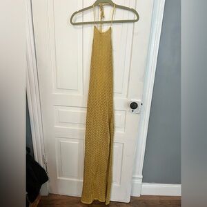 Lioness Mustard Backless Dress